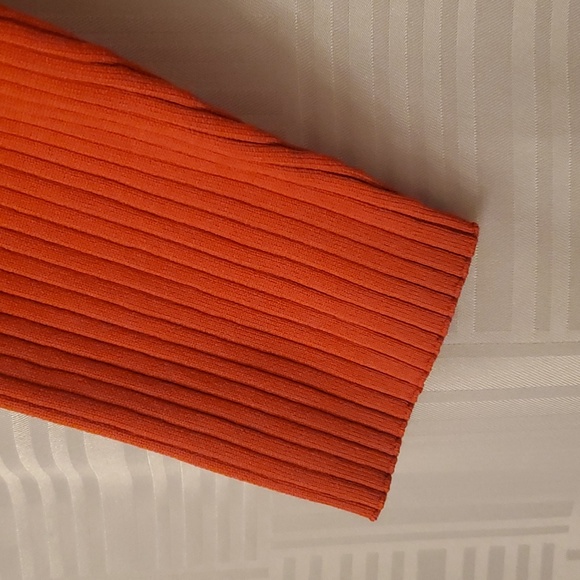 Orange Ribbed Top - Picture 5 of 7